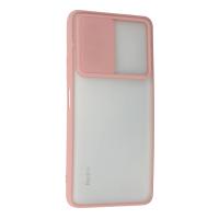 Newface Xiaomi Redmi Note 10 Pro Kılıf Palm Buzlu Kamera Sürgülü Silikon - Pembe
