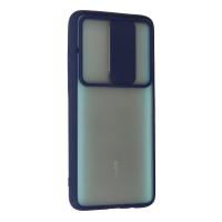 Newface Xiaomi Redmi Note 8 Pro Kılıf Palm Buzlu Kamera Sürgülü Silikon - Lacivert