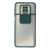 Newface Xiaomi Redmi Note 9 Pro Kılıf Palm Buzlu Kamera Sürgülü Silikon - Yeşil