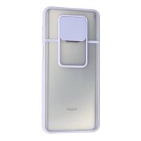 Newface Xiaomi Redmi Note 9 Pro Kılıf Palm Buzlu Kamera Sürgülü Silikon - Lila