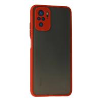 Newface Xiaomi Redmi Note 10 Kılıf Montreal Silikon Kapak - Kırmızı