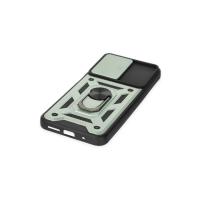 Newface Xiaomi Redmi 10 2022 Kılıf Pars Lens Yüzüklü Silikon - Yeşil