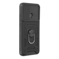 Newface Xiaomi Redmi 10C Kılıf Pars Lens Yüzüklü Silikon - Siyah