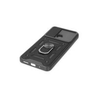 Newface Xiaomi Redmi 10C Kılıf Pars Lens Yüzüklü Silikon - Siyah