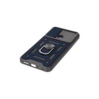 Newface Xiaomi Redmi 10C Kılıf Pars Lens Yüzüklü Silikon - Lacivert