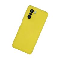 Newface Xiaomi Poco F3 Kılıf Nano içi Kadife Silikon - Sarı