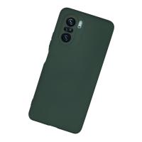 Newface Xiaomi Poco F3 Kılıf Nano içi Kadife Silikon - Koyu Yeşil