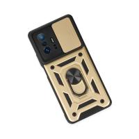 Newface Xiaomi Mi 11T Pro Kılıf Pars Lens Yüzüklü Silikon - Gold