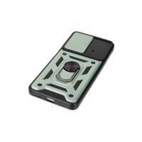 Newface Xiaomi Poco X4 Pro 5G Kılıf Pars Lens Yüzüklü Silikon - Yeşil