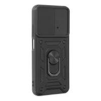 Newface Xiaomi Poco M4 Pro 4G Kılıf Pars Lens Yüzüklü Silikon - Siyah