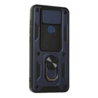 Newface Xiaomi Redmi Note 9 Kılıf Pars Lens Yüzüklü Silikon - Lacivert