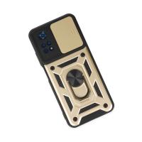 Newface Xiaomi Poco M4 Pro 4G Kılıf Pars Lens Yüzüklü Silikon - Gold