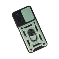 Newface Xiaomi Poco M4 Pro 4G Kılıf Pars Lens Yüzüklü Silikon - Yeşil