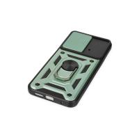 Newface Xiaomi Poco M4 Pro 4G Kılıf Pars Lens Yüzüklü Silikon - Yeşil