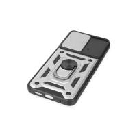 Newface Xiaomi Poco M4 Pro 4G Kılıf Pars Lens Yüzüklü Silikon - Gümüş