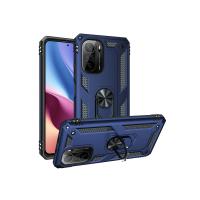 Newface Xiaomi Poco F3 Kılıf Sofya Yüzüklü Silikon Kapak - Lacivert