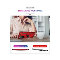 Newface Xiaomi Poco F3 Kılıf Sofya Yüzüklü Silikon Kapak - Kırmızı