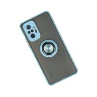 Newface Xiaomi Redmi Note 10 Pro Kılıf Montreal Yüzüklü Silikon Kapak - Buz Mavi