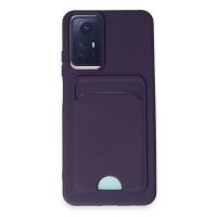 Newface Xiaomi Redmi Note 11S Kılıf Kelvin Kartvizitli Silikon - Derin Mor