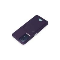 Newface Xiaomi Redmi Note 11S Kılıf Kelvin Kartvizitli Silikon - Derin Mor