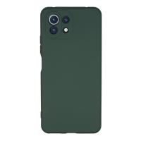 Newface Xiaomi Mİ 11 Lite Kılıf Nano içi Kadife Silikon - Koyu Yeşil