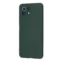 Newface Xiaomi Mİ 11 Lite Kılıf Nano içi Kadife Silikon - Koyu Yeşil