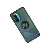 Newface Xiaomi Redmi K40 Kılıf Montreal Yüzüklü Silikon Kapak - Yeşil