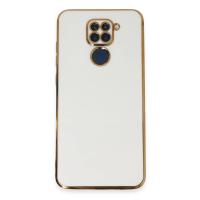 Newface Xiaomi Redmi Note 9 Kılıf Volet Silikon - Beyaz