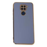 Newface Xiaomi Redmi Note 9 Kılıf Volet Silikon - Mavi