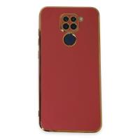 Newface Xiaomi Redmi Note 9 Kılıf Volet Silikon - Kırmızı