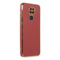 Newface Xiaomi Redmi Note 9 Kılıf Volet Silikon - Kırmızı