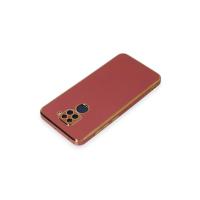 Newface Xiaomi Redmi Note 9 Kılıf Volet Silikon - Kırmızı