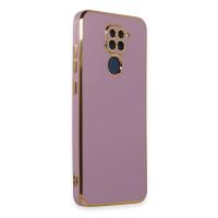 Newface Xiaomi Redmi Note 9 Kılıf Volet Silikon - Mor