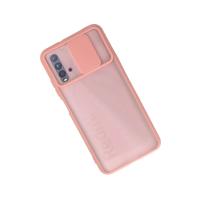 Newface Xiaomi Redmi 9T Kılıf Palm Buzlu Kamera Sürgülü Silikon - Pembe