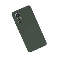 Newface Xiaomi Mi 12 Lite Kılıf Nano içi Kadife Silikon - Koyu Yeşil