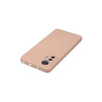 Newface Xiaomi Mi 12 Lite Kılıf Nano içi Kadife Silikon - Pudra