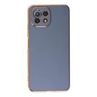 Newface Xiaomi Mİ 11 Lite Kılıf Volet Silikon - Mavi