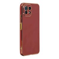 Newface Xiaomi Mİ 11 Lite Kılıf Volet Silikon - Kırmızı