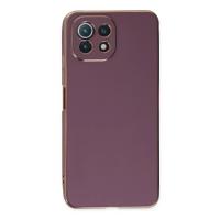 Newface Xiaomi Mİ 11 Lite Kılıf Volet Silikon - Mor