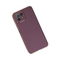 Newface Xiaomi Mİ 11 Lite Kılıf Volet Silikon - Mor