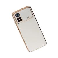 Newface Xiaomi Poco X4 Pro 5G Kılıf Volet Silikon - Beyaz