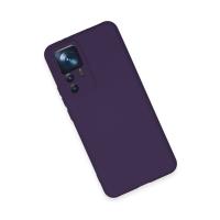 Newface Xiaomi Mi 12T Pro Kılıf Nano içi Kadife Silikon - Mor