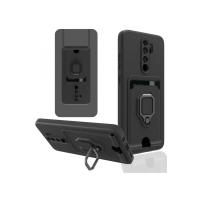 Newface Xiaomi Redmi Note 8 Pro Kılıf Zuma Kartvizitli Yüzüklü Silikon - Siyah