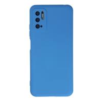 Newface Xiaomi Redmi Note 10 5G Kılıf Nano içi Kadife Silikon - Mavi