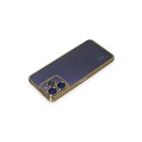 Newface Xiaomi Redmi 12 Kılıf Razer Lensli Silikon - Gold