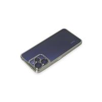 Newface Xiaomi Redmi 12 Kılıf Razer Lensli Silikon - Gümüş