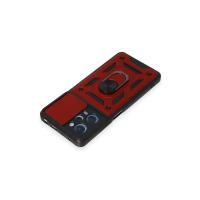 Newface Xiaomi Redmi Note 12 Pro 5G Kılıf Pars Lens Yüzüklü Silikon - Kırmızı