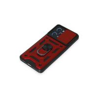 Newface Xiaomi Redmi Note 12 Pro 5G Kılıf Pars Lens Yüzüklü Silikon - Kırmızı