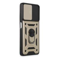 Newface Xiaomi Redmi Note 12 Pro 5G Kılıf Pars Lens Yüzüklü Silikon - Gold