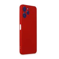 Newface Xiaomi Redmi 12 Kılıf Nano içi Kadife Silikon - Kırmızı